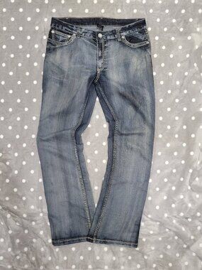 Y2K, Studded Womens Straight/Flared Jeans